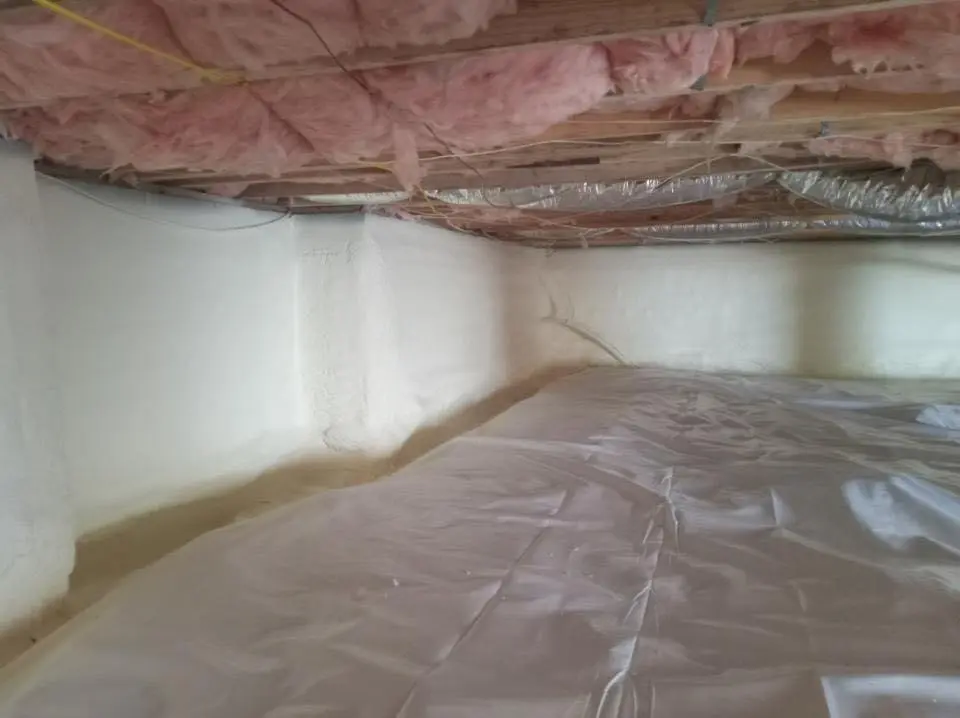 Crawl space encapsulation with closed-cell spray foam for Metal Roof Coating in Ferguson